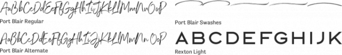 Port Blair font download