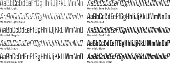 Monolisk font download