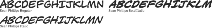 Sean Phillips Font Preview