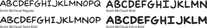 Scott McCloud Font Preview