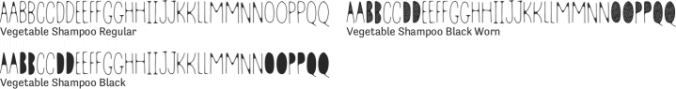 Vegetable Shampoo font download