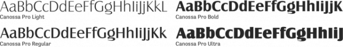 Canossa Pro font download