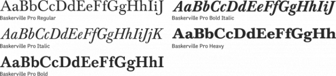 Baskerville Pro font download
