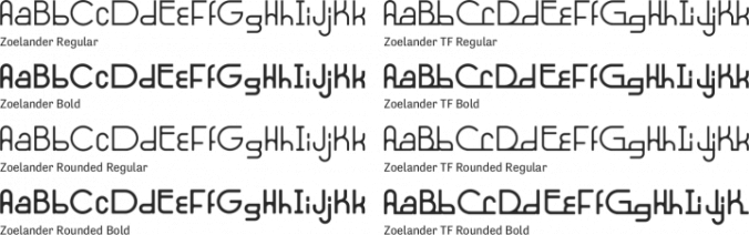 Zoelander Font Preview