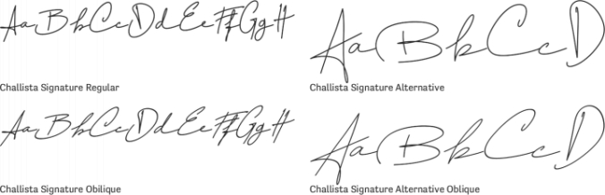 Challista Signature font download