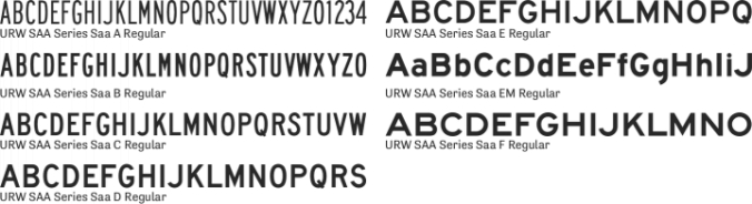 URW SAA Series Font Preview