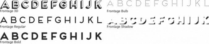 Frontage Font Preview