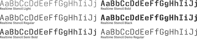 Realtime Stencil Font Preview