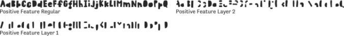 Positive Feature Font Preview