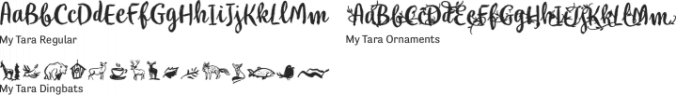 My Tara Font Preview