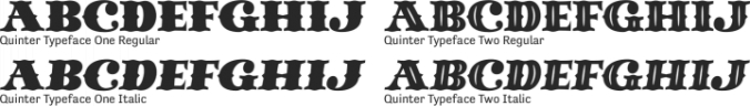 Quinter Typeface Font Preview