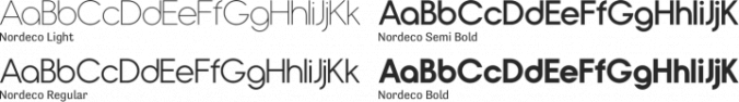 Nordeco Font Preview