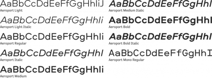 Aeroport Font Preview