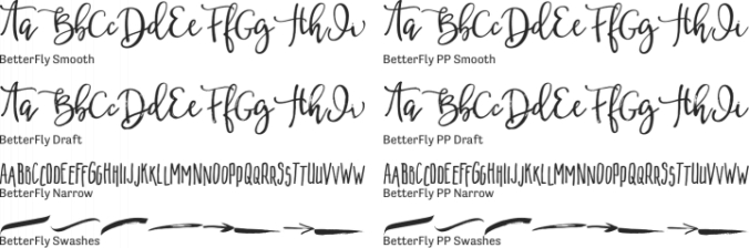BetterFly Font Preview