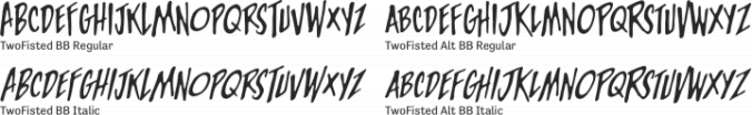 Two Fisted Font Preview