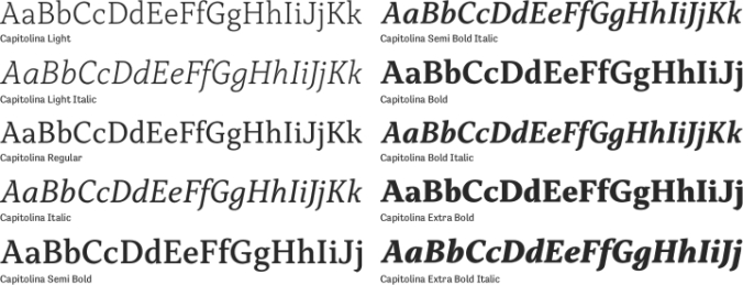 Capitolina Font Preview