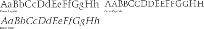 Ceres Font Preview