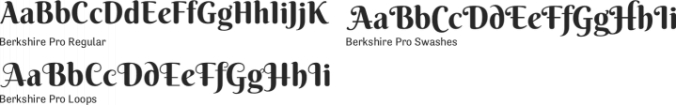 Berkshire Pro font download