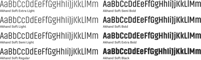 Akhand Soft Font Preview