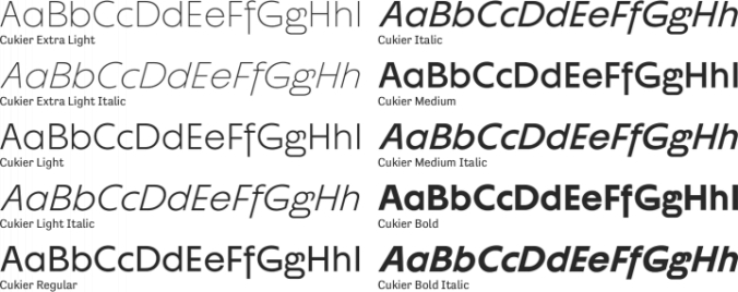 Cukier Font Preview