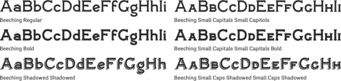 Beeching Font Preview