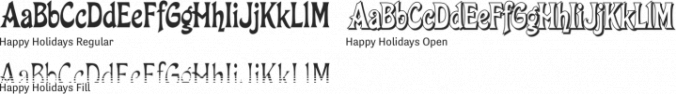 Happy Holidays font download