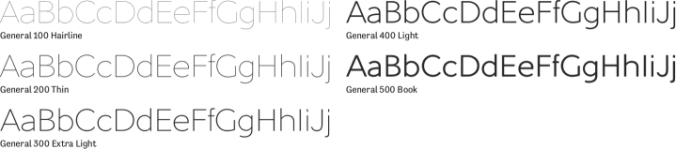 General Font Preview