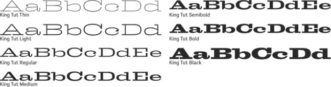 King Tut Font Preview