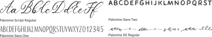 Palomino Font Preview