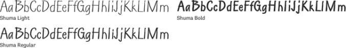 Shuma Font Preview
