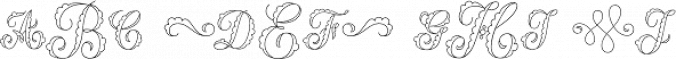 MFC Billow Monogram Font Preview