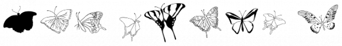 Swallowtail Butterflies font download