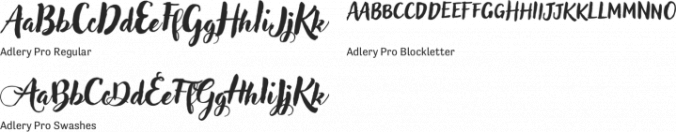 Adlery Pro Font Preview