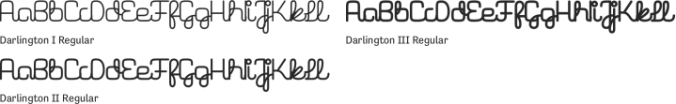 Darlington Font Preview