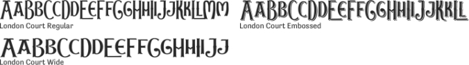London Court font download