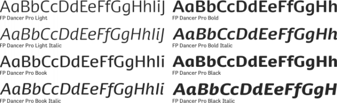 FP Dancer Pro Font Preview