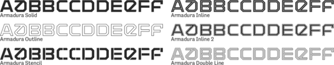 Armadura Font Preview