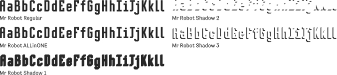 Mr Robot Font Preview