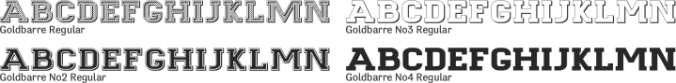 Goldbarre Font Preview