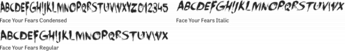 Face Your Fears font download