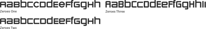 Zeroes font download