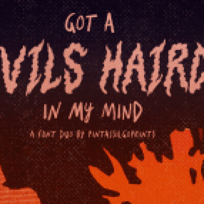 Devils Haircut Font Preview