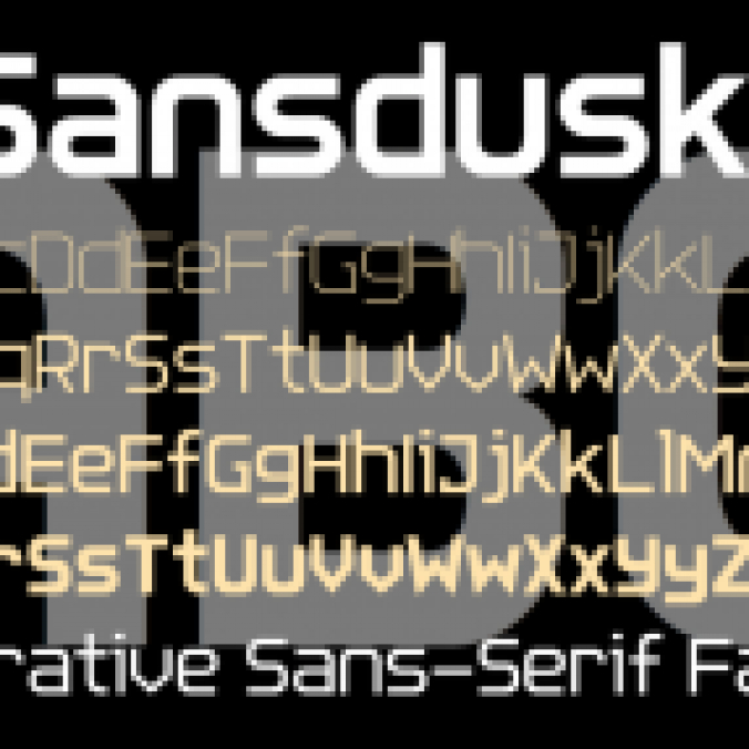 Sansduski Font Preview