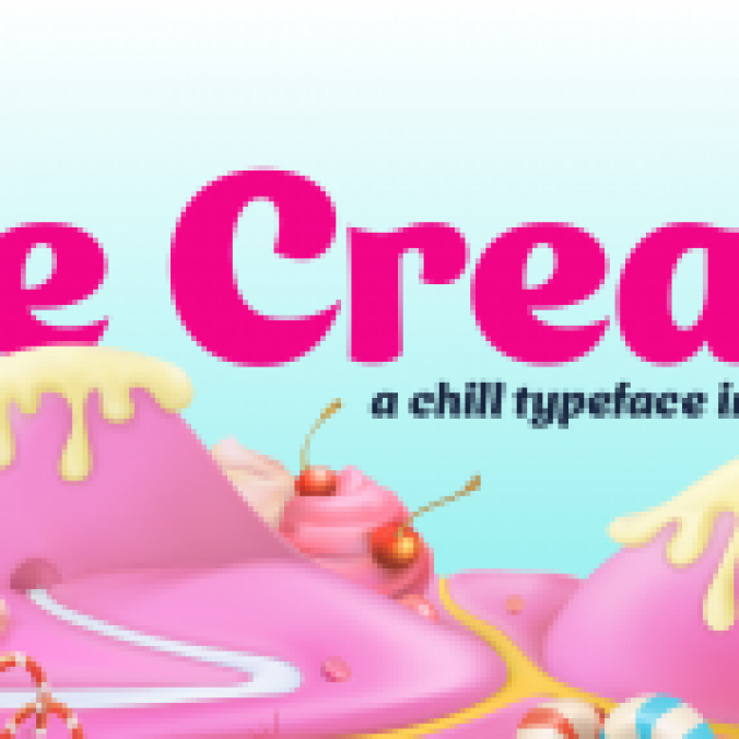 Ice Cream Font Preview