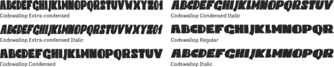 Codswallop Font Preview