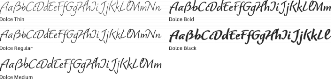 Dolce Font Preview
