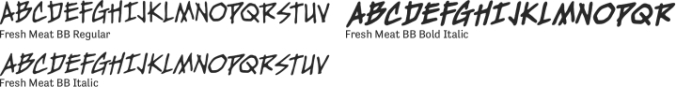 Fresh Meat BB Font Preview
