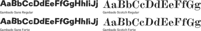 Gambado Font Preview