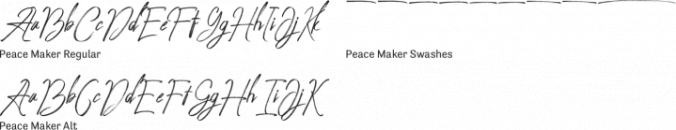 Peace Maker Font Preview