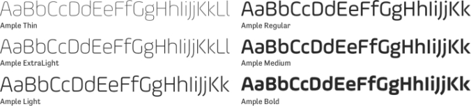 Ample Font Preview